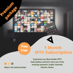 1 Month IPTV Subscription - Premium package