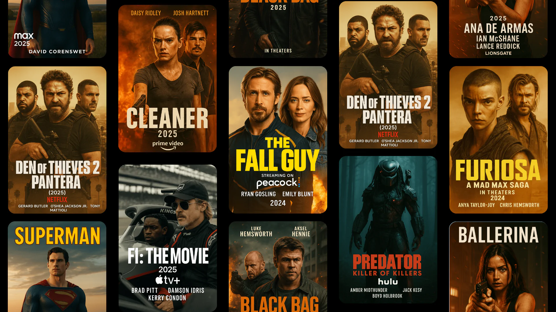Top 10 recent action movies
